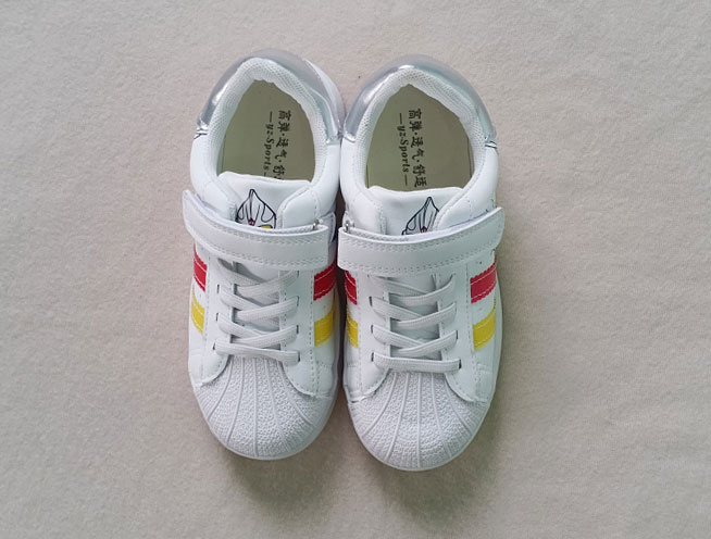 Kids' Stylish White Sneakers - Ultra Man Theme
